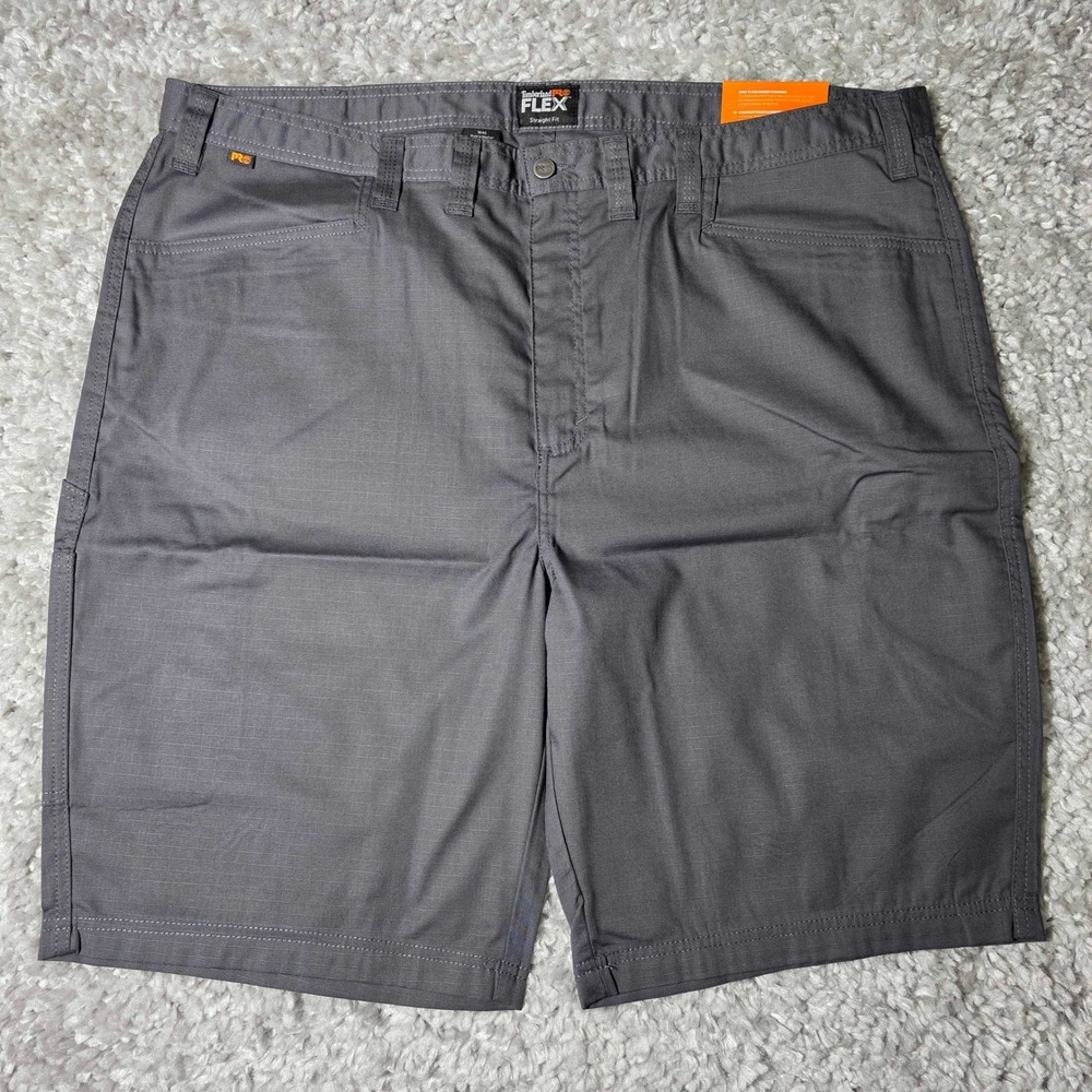 Timberland PRO Work Warrior Flex Ripstop Utility Shorts Mens 46 Gray Asphalt NWT